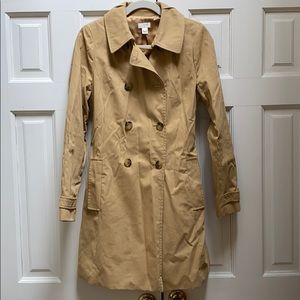 J. Crew trench coat size 8